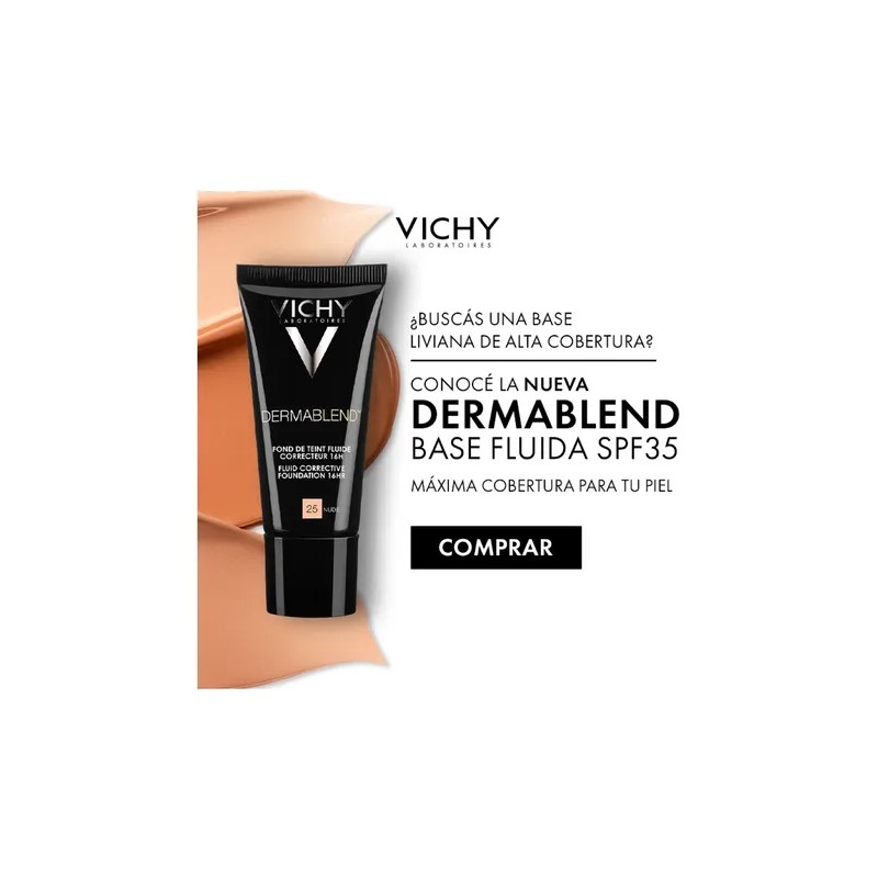 Vichy Dermablend Fluido Base Maquillaje Tono Sand 30ml
