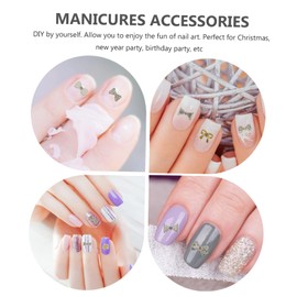 BIUDECO Nail Gems and Charms 3D Bow Nail Decor Manicure Jewelry Kit DIY Accessories Random Style
