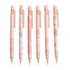 6 Pieces Mechanical Pencils Set Automatic Mechanical Pencils Peach Mechanical