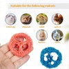 YOMENO 12 Pcs Fruit Flavored Loofah Slices Rabbit Chew Toys