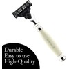 Razor with 3 edges and thorough and durable razor blade