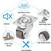 GNYOHUA 8Pcs Small Caster Wheels, 1/2inch Mini Swivel Caster Wheels,