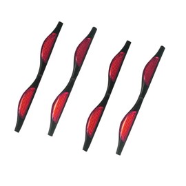 LUVODI 4 Pack Car Door Protectors Bump Stop Door Edge Guard Strip Dent Reflectors Clip On Car Rear Front Door Scratches Protection (Red)