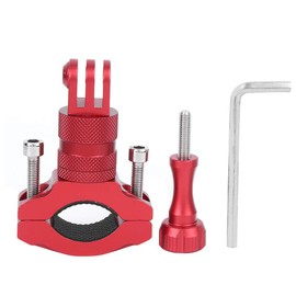 Tbest Soporte para Cámara Bicicleta,Clip de Llavero Otros Accesorios de Cámara Deportiva para Cámara de Acción Soporte de Bicicleta de Aleación de Aluminio Soporte Fijo Abrazadera de Bicicleta