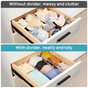 8 Pack Drawer Dividers,Adjustable Clear Plastic Drawer Separators for Kitchen,