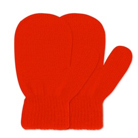 Uttpll Fun Christmas Mittens for Toddlers Knit Warm Winter Gloves Kids Soft Stretchy Magic Mittens for Boys Girls Baby Supplies Red One Size