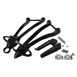 TCT-MOTORPARTS Black Rear Footrest Foot Pegs Bracket Fit For Kawasaki Ninja ZX6R 09-23 2022 21