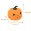 CHIWAVA 3PCS 2.4" Funny Pumpkin Latex Dog Toy Set Interactive