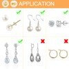 18K Gold Earring Backs for Studs, 16Pcs Comfortable Silicone Earring