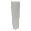 Boris 6 Vasos 440ml Plástico Blancos Económicos Mayoreo