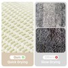 TYUU Cream White Bathroom Rugs, Waffle Bath Mat Non Slip