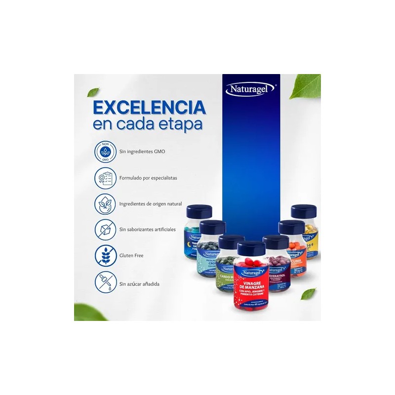 Ácido Glutámico, Vitamina B, Zinc, Omega 3, 30 Cápsulas De