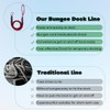 4-Pack Boat Bungee Dock Line for Temporary Boat Docking,– 4FT
