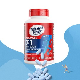 Move Free 7-in-1 Joint Health Formula with Glucosamine, Chondroitin, Calcium & B-Vitamins for Men - 120 Pills