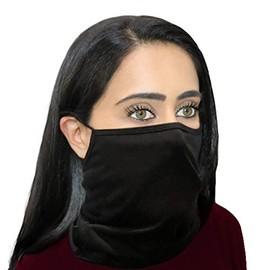 Step Ahead ® | 3 Pack Triple Layer Cotton Snood Black Face Covering (Pack of 3) |