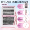 FONXJE DIY Lash Clusters Kit for At-Home Eyelash Extensions |