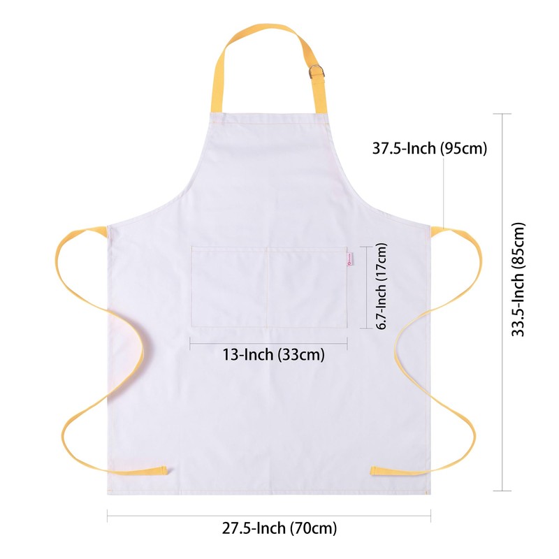 Zihuatailer Cooking Apron for Women and Men, Adjustable Kitchen Apron
