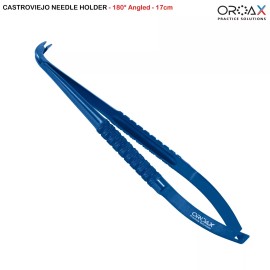 OROAX Castroviejo Needle Holder 17cm Surgical Dental Instruments Micro Serrated Tip CE