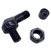 Felgenfactory 2x Motorcycle Aluminium Angle Valve Black 8.3 mm Valves