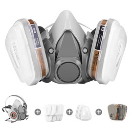 Chemicals Respirator, Paint Respirator for Vapors, Paint, Dust,Formaldehyde, Sanding, Polishing, Spraying,Machine Polishing and other Work