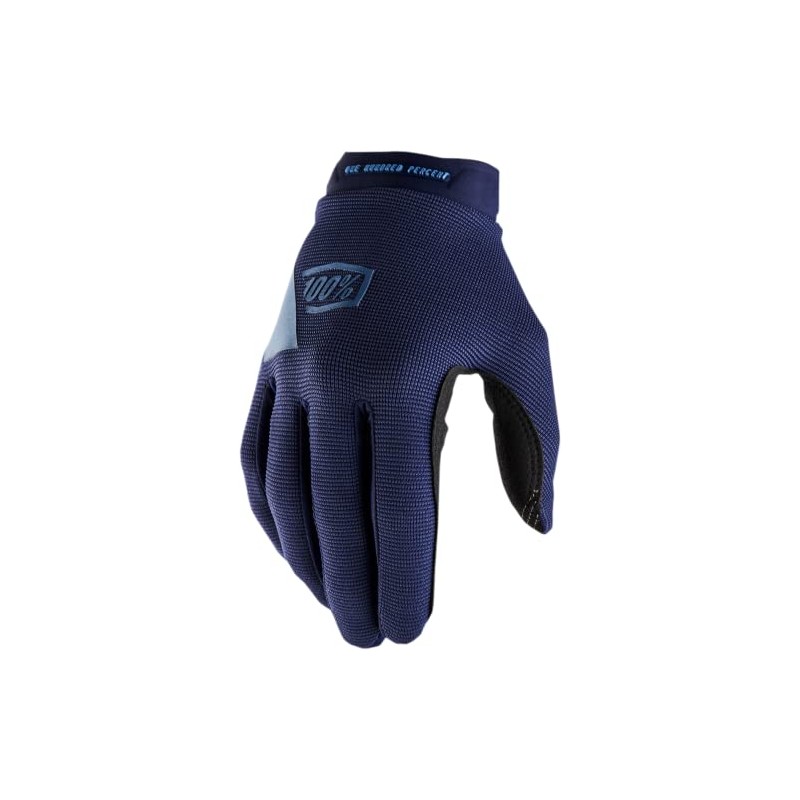 100% GUANTES Ridecamp Women's Gloves M Blue/Grey (NAVY/Slate), M, Blue/Grey
