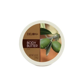 DELON Intense Moisturizing Body Butter, Olive with Olive Oil & Vitamin E, 6.9 oz