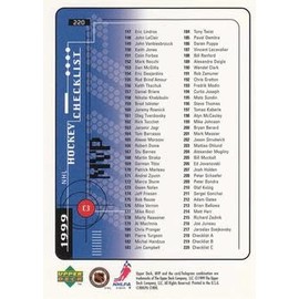 1998-99 Upper Deck MVP Hockey #220 Wayne Gretzky Checklist Hockey Card