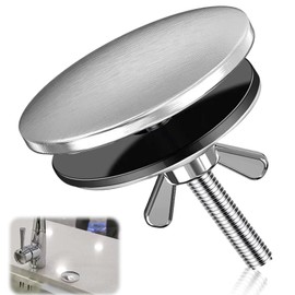 Tap Hole Plug Stainless Steel Chrome 50 mm Hole Cover Sink Kitchen Tap Hole Cover Kitchen Blind Plug Sink Hole Plug Kitchen Bathroom