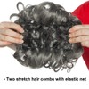 Synthetic hair scrunchie, hair bun extension, elastic headband up-do