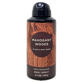 Bath & Body Work Mahogany Woods Body Spray 1pack, 3.7 oz / 104g Body Spray, Men's collection