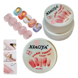 3 Pzas De Gel Solido Magic Candy Para Diseño Uñas Acrílicas                                                                                           