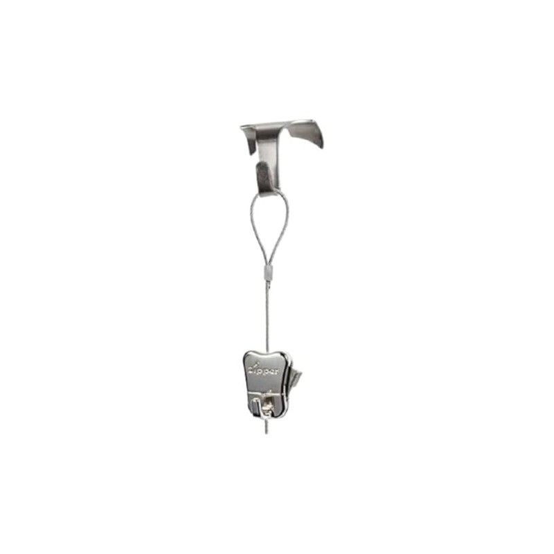 Picture Frame Hanging Chrome Moulding Hooks with Steel Cable Wire