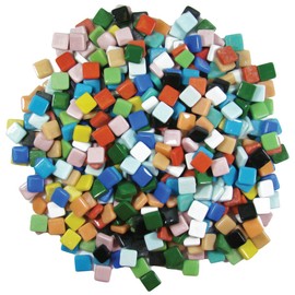 Jennifer's Mosaics 3/8-Inch Classico Mosaic Tiles Color Variety, Assorted Colors, 3-Pound