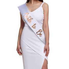 Bride to Be Sash, Bachelorette Party Sash Bachelorette Party Decorations Party Favors Accessories（Rose Gold）