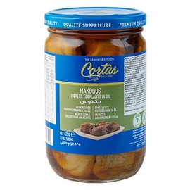 Cortas - Pickled Eggplant in Oil, Makdous, 22 Oz (625 G)