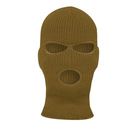 Rothco 21953 Fine Knit Three Hole Facemask Color : Coyote Brown
