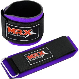 MRX Weight Lifting Wraps Gym Workout Training Wraps MRX Wrist Support Straps Unisex - Purple