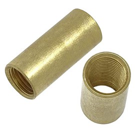 Brass Sleeve 12 x 30 mm M10 x 1 Connection Sleeve Threaded Pipe ISO Fine Thread 13-5 Raw Pack of 2