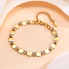 YIFSIY 18K Gold Plated Tennis Bracelet with CZ Stones -