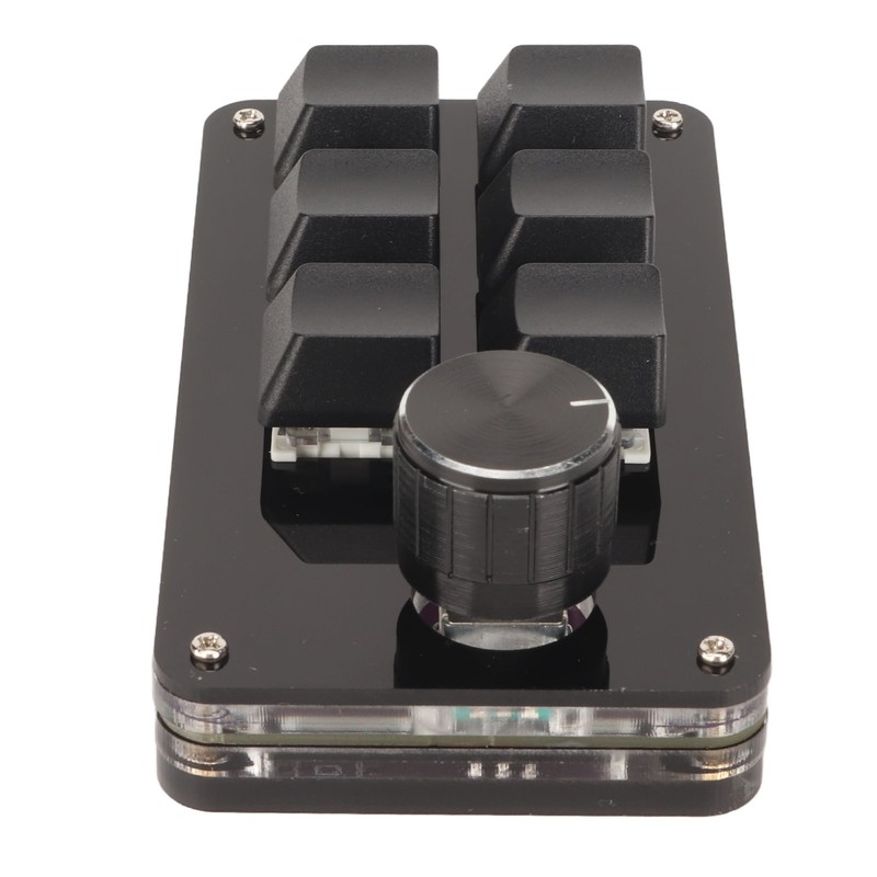 6 Key Mini Keypad with Knob RGB Light Blue Switch