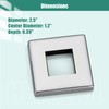 Heyalan Hand-held Shower Holder Flange Plate Polish Chrome Modern Shower