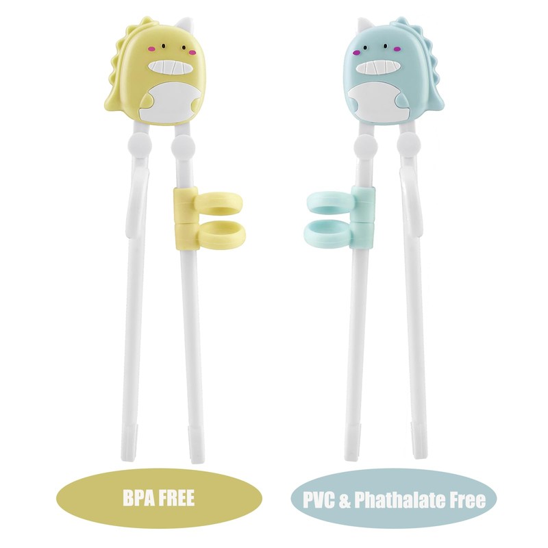 PandaEar Kid Chopsticks, Dinosaur Children Learning Practice Chopsticks for Beginners