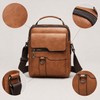 Men’s PU Leather Crossbody Shoulder Bag for Travel & Daily