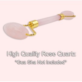 10x Jade Roller Gua Sha Set, Detox Scraping Massage Facial, Wrinkles Anti Aging Set (Pink Jade Roller - No Gua Sha Included)