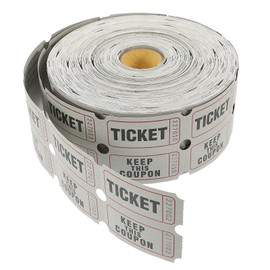NOLITOY Party Tickets, Raffle Tickets, Game Tickets, Money Vouchers, Coupons, Raffle Tickets, 1000 Rolls, Ticket, Gray, 1 PCS
