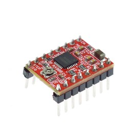 A4988 DRV8825 Stepper Motor Driver with Heat Sink (A4988 Red) Pack of 10