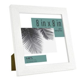 MCS 8x8 Inch Studio Gallery Frame, White Woodgrain