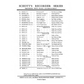 The Harmonious Blacksmith Variations: soprano recorder and piano.