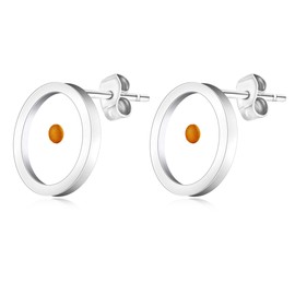 Vivaday Mustard Seed Christian Oval Earrings | Stainless Steel Religious Jewelry | Faith Inspired Matthew 17:20 Hope, Faith, Strength Earrings | Perfect for Christmas, Easter | Comes in Velvet Pouch