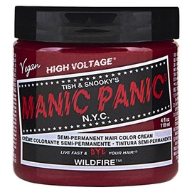 Manic Panic Wildfire Classic Creme, Vegan, Cruelty Free, Red Semi Permanent Hair Dye 2 x 118ml